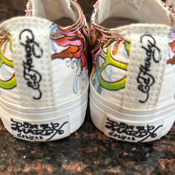 Ed Hardy Graffiti-Style Slip-On Sneakers - Picture 6 of 9